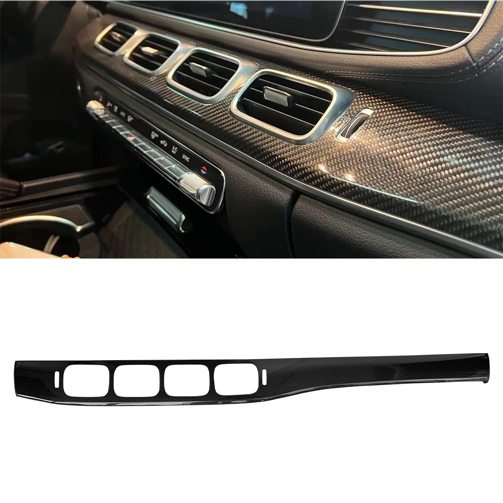 Real Dry Carbon Interior Center Dashboard Trim Dash Cover For Mercedes GLE W167 2019up