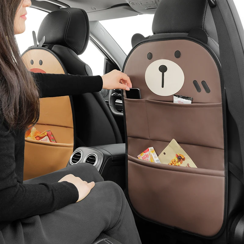 Car anti-kick pad back car rear child anti-dirty storage bag hanging bag protection pad back seat general anti-wear pad