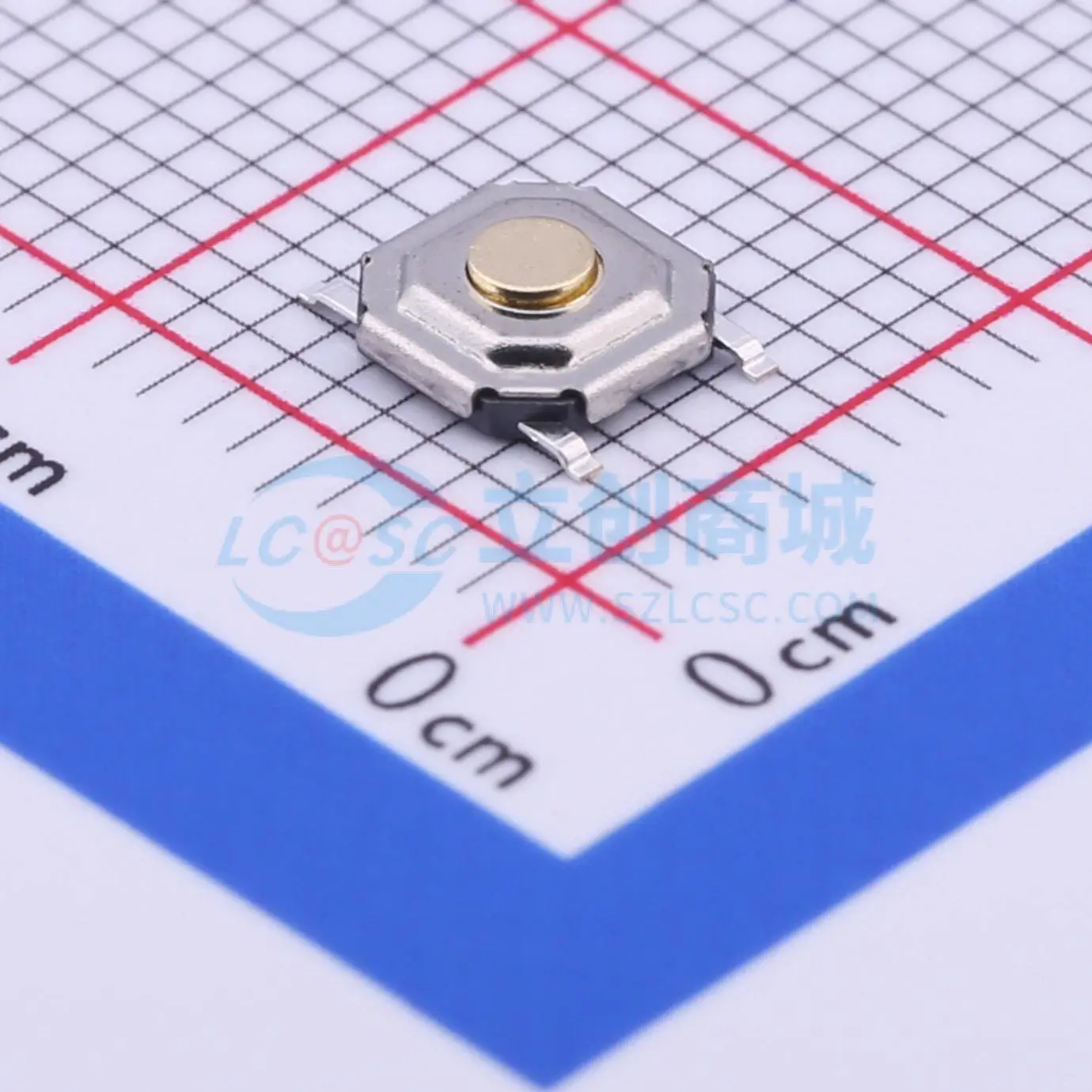 576 pièces TS5215A 160gf SMD-4P 5.2x5.2mm SPST 1.6N Interrupteur à bouton-poussoir tactile