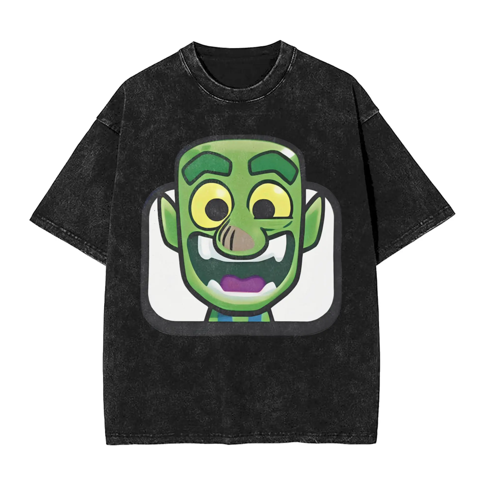 Clashed Royales تي شيرت الصيف Y2K الأساسية تي شيرت القطن الهيب هوب تي شيرت للرجال قصيرة الأكمام طباعة تيز