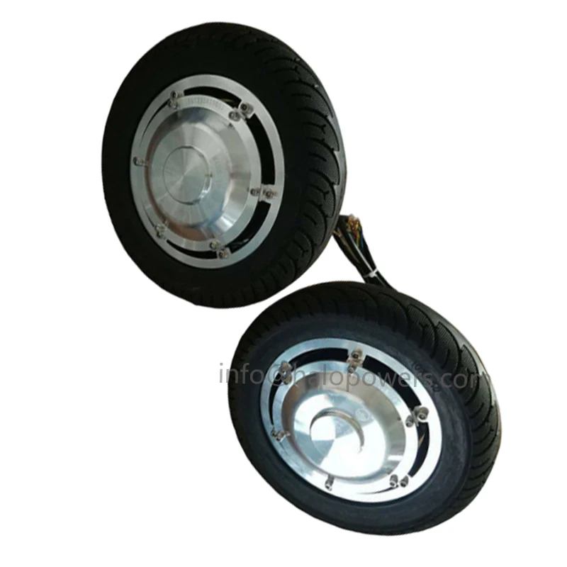 6 8 10 12 pulgadas 12v 24v eje doble/único Bldc eje engranaje Motor de CC silla de ruedas Joystick freno electromagnético eléctrico