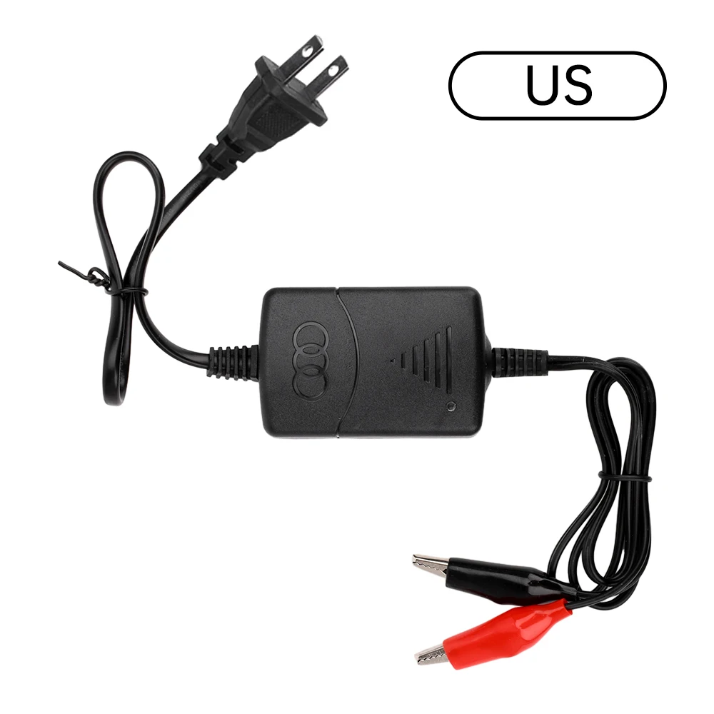 EU Plug/US Plug 12V Lead-acid Battery Charger Electric Vehicle Battery Charger Power Adapter Module for Car Motorcycle