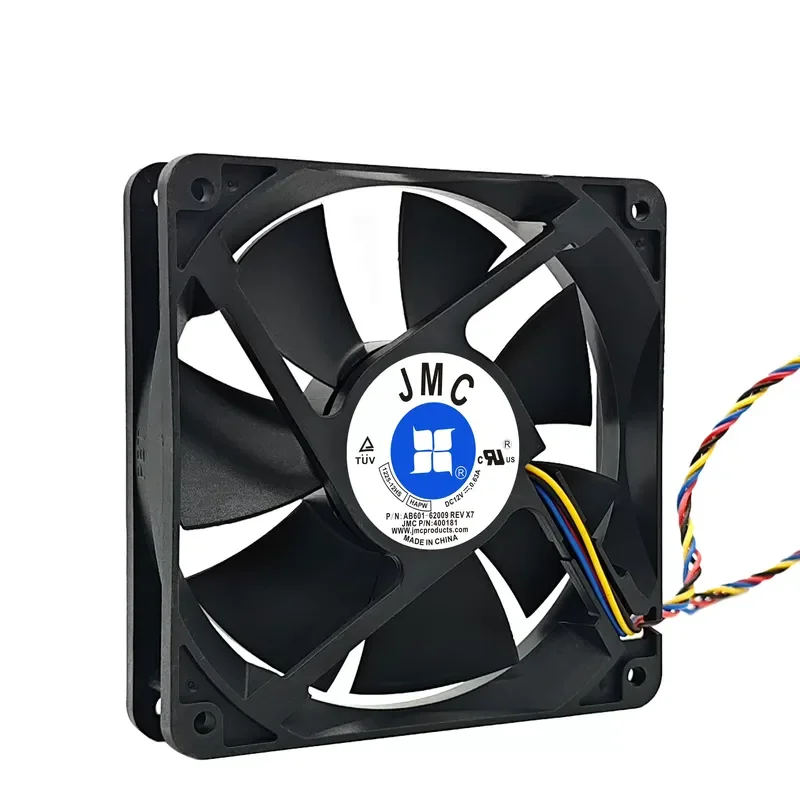 Original JMC 1225-12 DC12V 1.84A 12000B0033/38 12CM Large Air Volume Cooling Fan for JMC