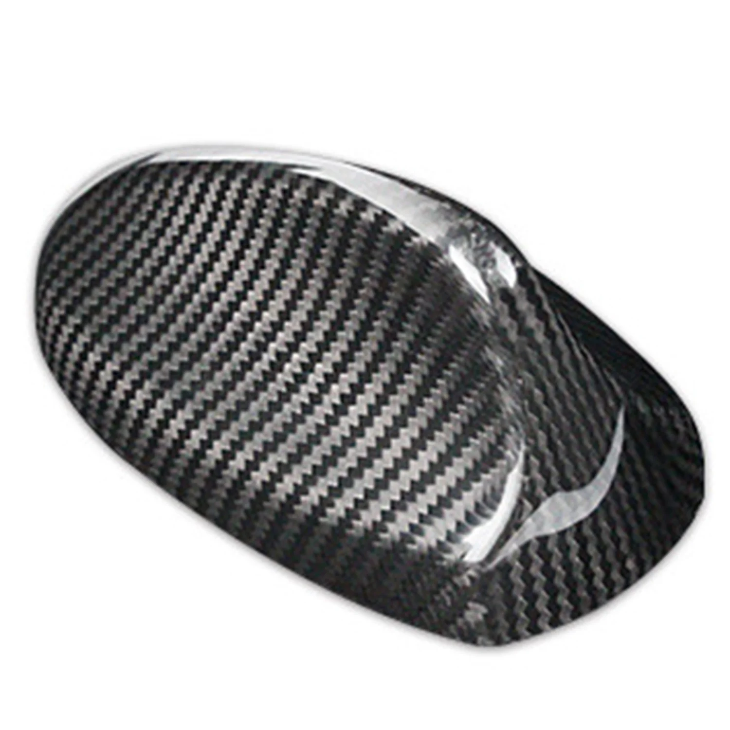 Portable Real Carbon Fiber Roof Shark Fin Antenna Cover Sticker For Alfa Romeo Giulia Stelvio Accessories Exterior Trim