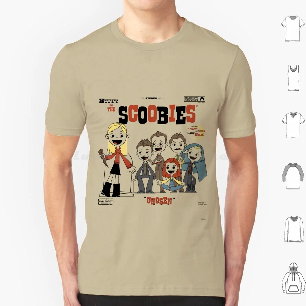 Buffy And The Scoobies T Shirt 6xl Cotton Cool Tee Buffy The Vampire Joebot Spiotto Scoobies