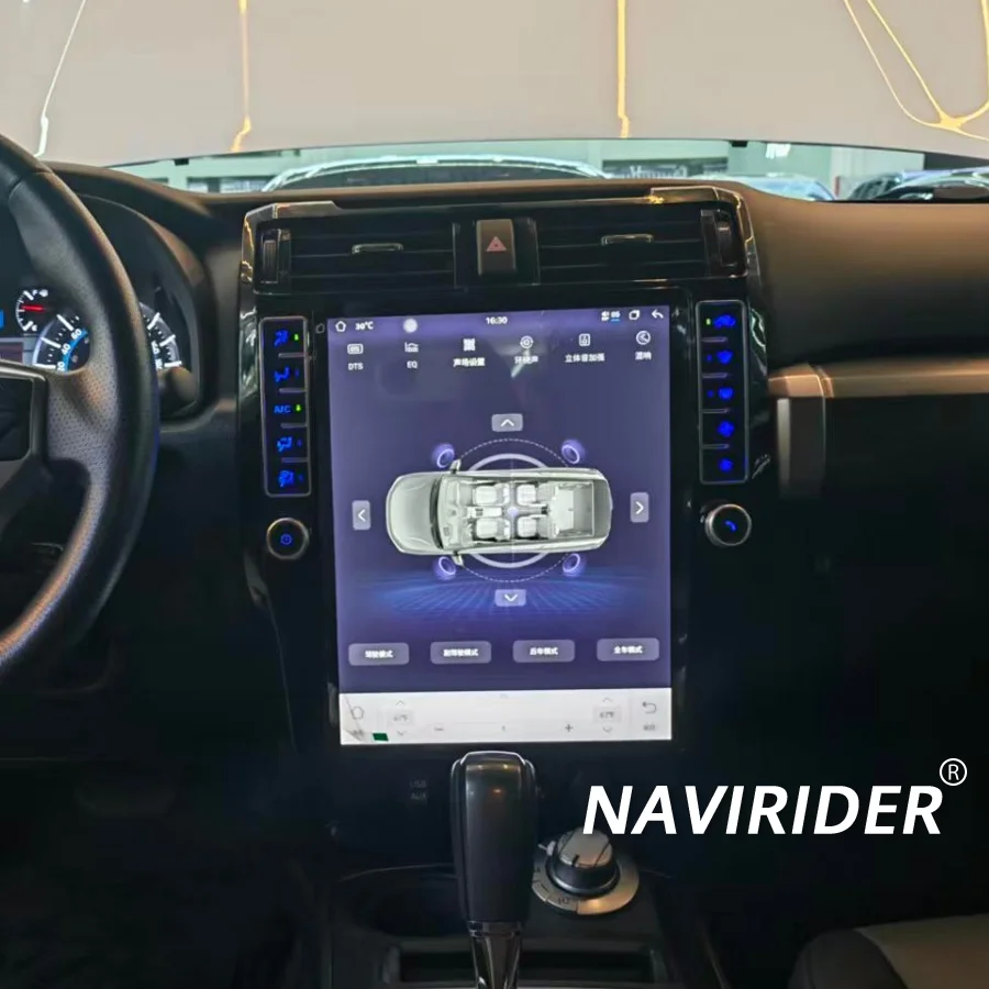 16.2inch  Android 15 Multimedia Video Player Screen GPS Navi  Car radio  Wireless CarPlay Stereo For Toyota 4Runner 2009-2023