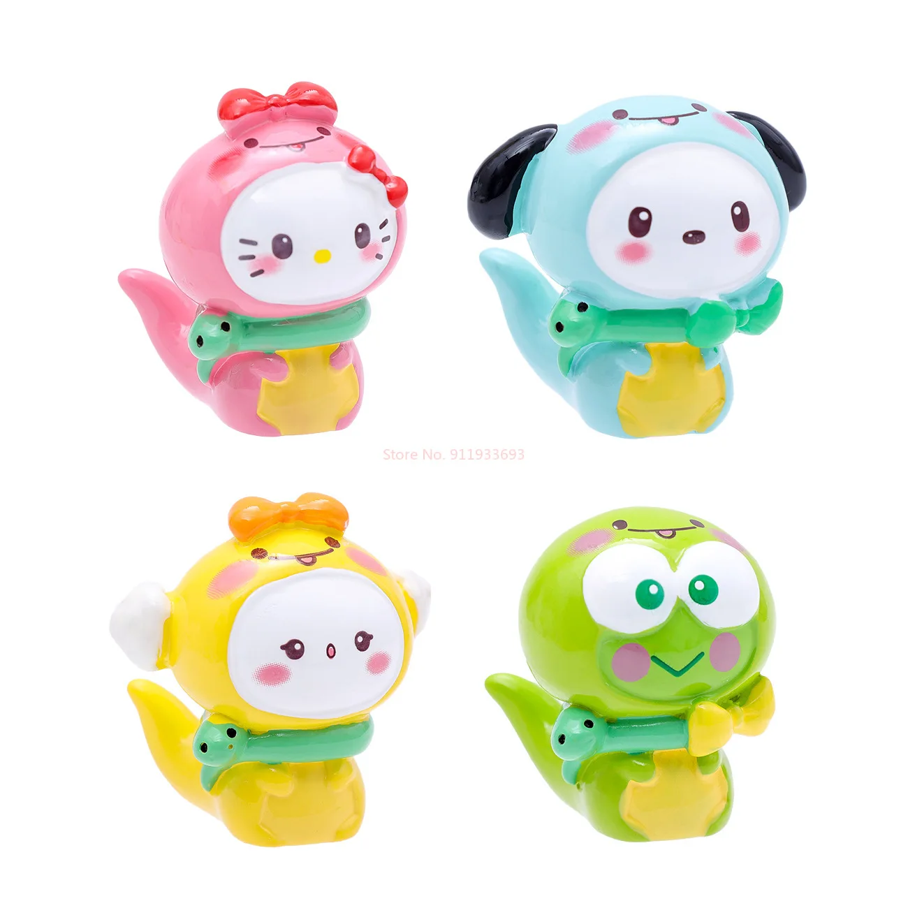 Sanrio My Melody Snake Scatola cieca per particelle carine Pezzo di visualizzazione Melody Tie Simpatico regalo per bambola a mano da tavolo Figure decorative Kawaii