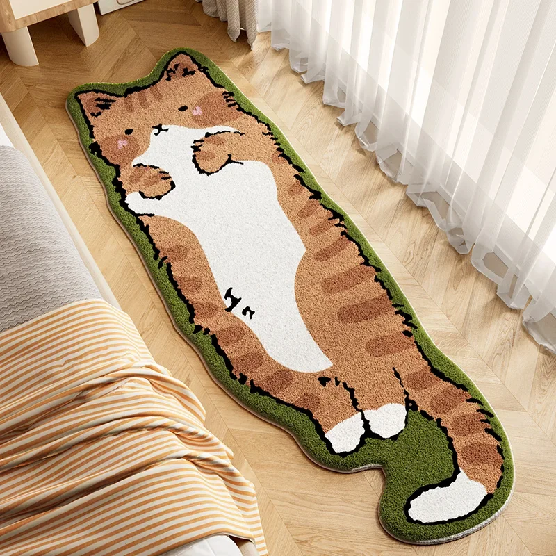 Cute Cat Bedroom Carpet Special-Shaped Creative Decorative Rug Large Size Living Room Carpets Soft Comfortable Play Rugs Tapis