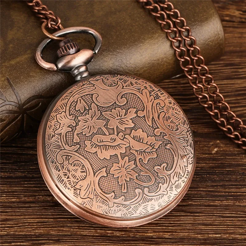 Vintage Style Hollow Animal Horse Design Men Women Quartz Analog Pocket Watch Necklace Pendant Chain Collectable Clock Reloj