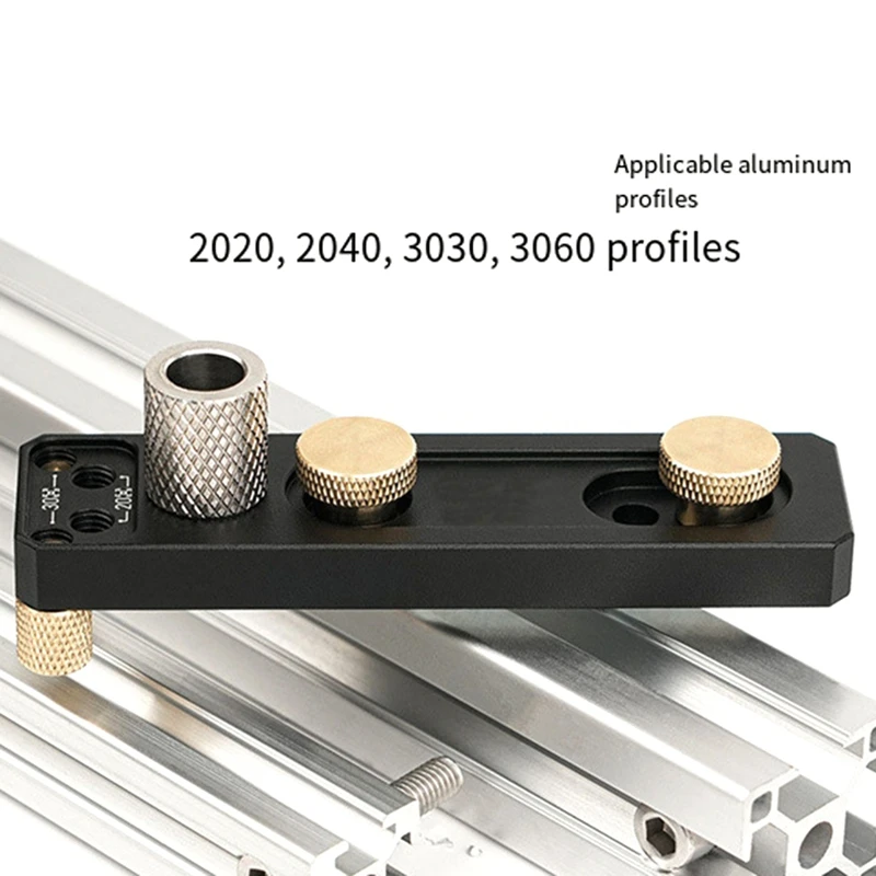 ABPQ-Track Drill Guide With Sliders Countersunk Step Drill Guide Punch Connection Tool Hole Punching Guide Tools Punch Aid