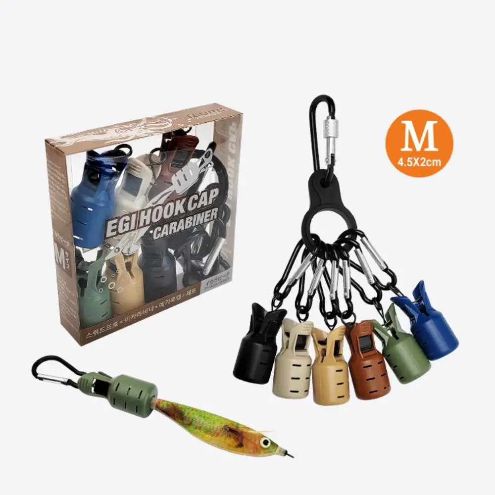 Egi Kit señuelos vinilo calamar pulpo con ganchos y mosquetón paraguas - imagen 2