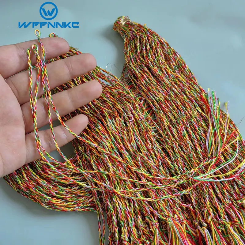 WFFNNKC 50/100PC Party Birthday Gift Woven Rope Girl Hair Bracelet Garment Sewing Golden Silk Thread Wedding Favors For Guests