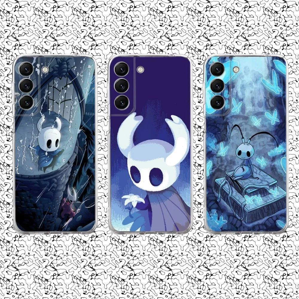 Game H-Hollow K-Knight Phone Case Silicone For Samsung S30,S23,21,22,20 Ultra,S20 FE lite,S10,9,PIus Note20ultra Cover Clear