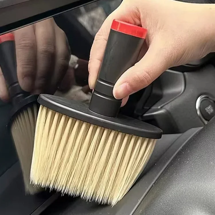 1/2PCS Herramientas de limpieza interna para automóviles, cepillos de limpieza de mango largo, cerdas finas, eliminación de polvo, limpieza de salidas de aire del automóvil