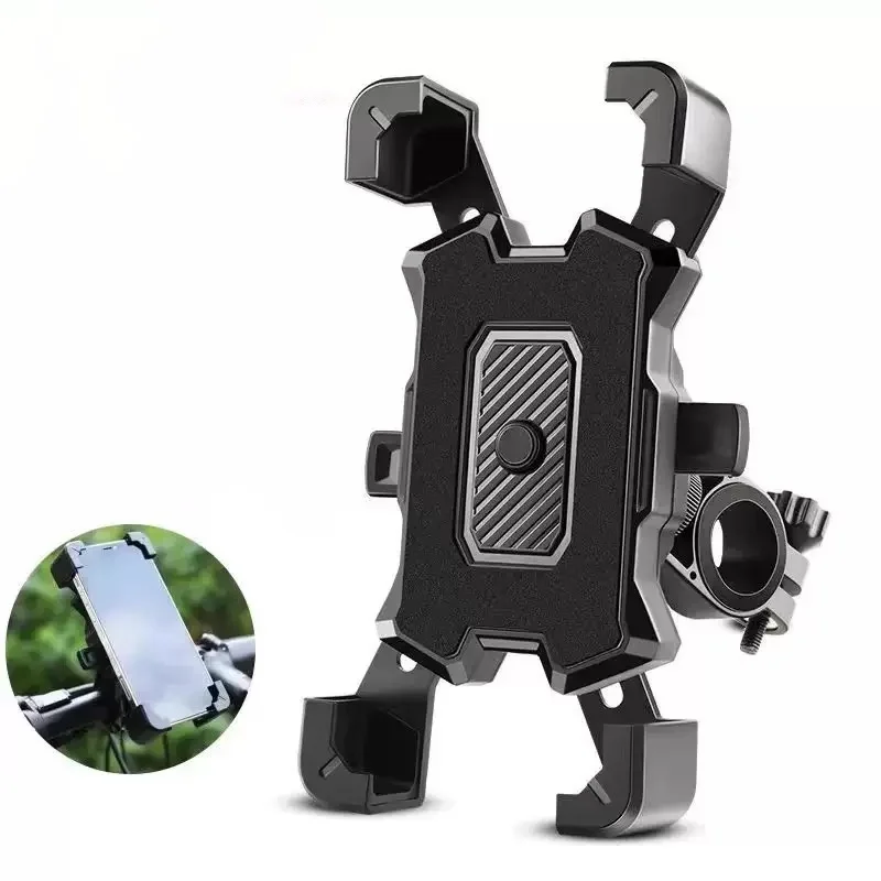 Motorcycle Bike Phone Mount 360° Rotatable Phone Holder for Mountain Bike Moto Motorcycle Stand Bracket Non-slip Cycling