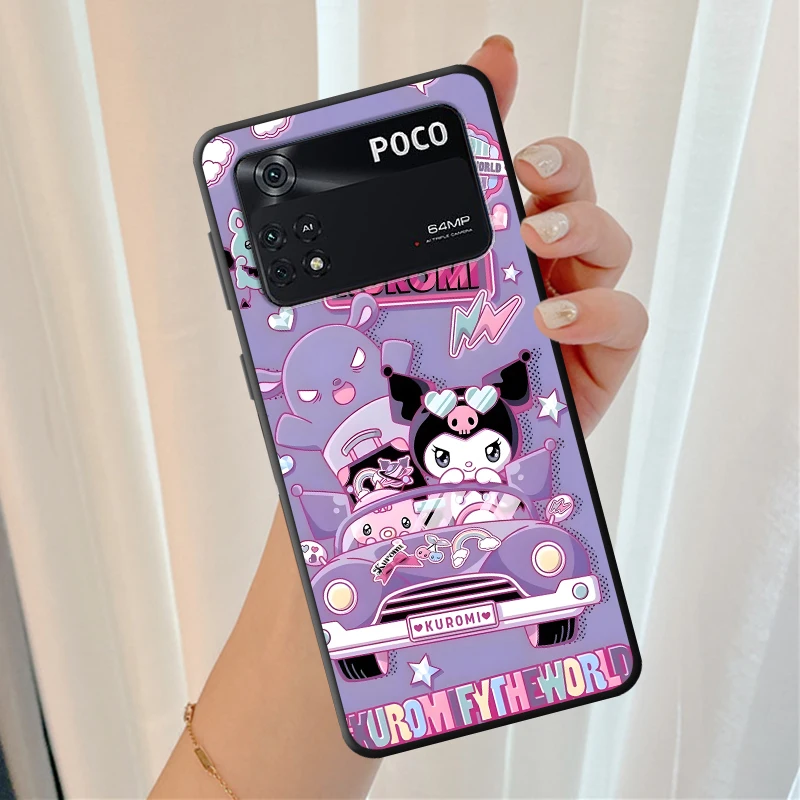 الكرتون الثلاثي الوردي الأزرق الأخضر سلسلة لينة غطاء القضية ل Xiaomi Poco C75 F3 F7 M3 M4 Pro C51 C61 X5 M5s M7 X4 Pro C40 C50 X7 C71