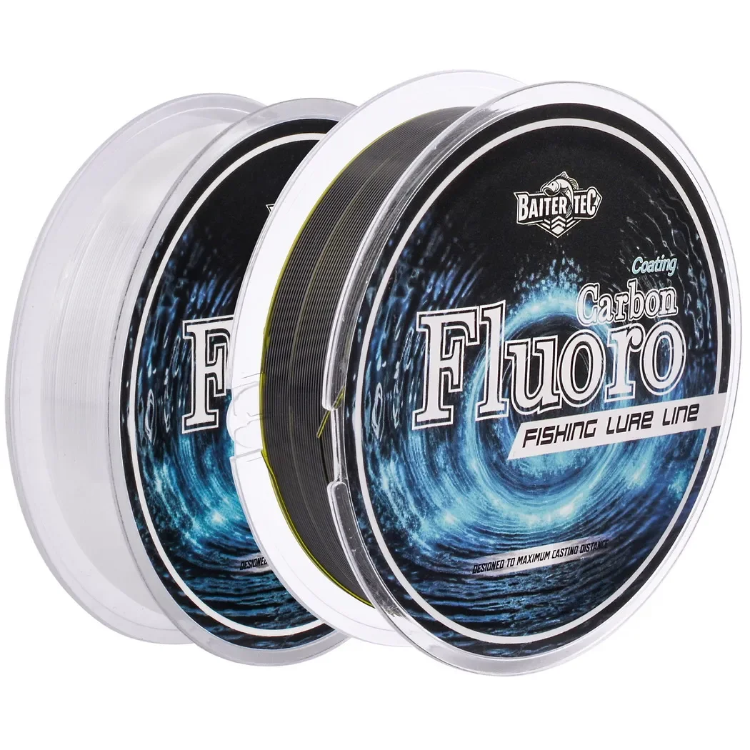 100m 4.13lb-34.32lb linha de isca de pesca de fluorocarbono fluoro fibra de carbono líder linha de pesca com mosca linha super macia pesca