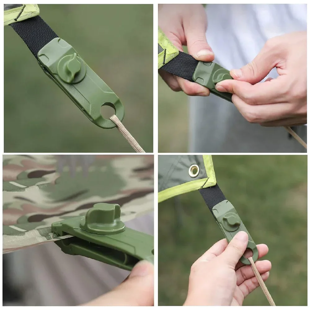 5~20PC Awning Clamp Tarp Clips Heavy Duty Lock Grip Tent Fasteners Clips Pool Awning Bungee Cord Car Tighten for Outdoor Camping