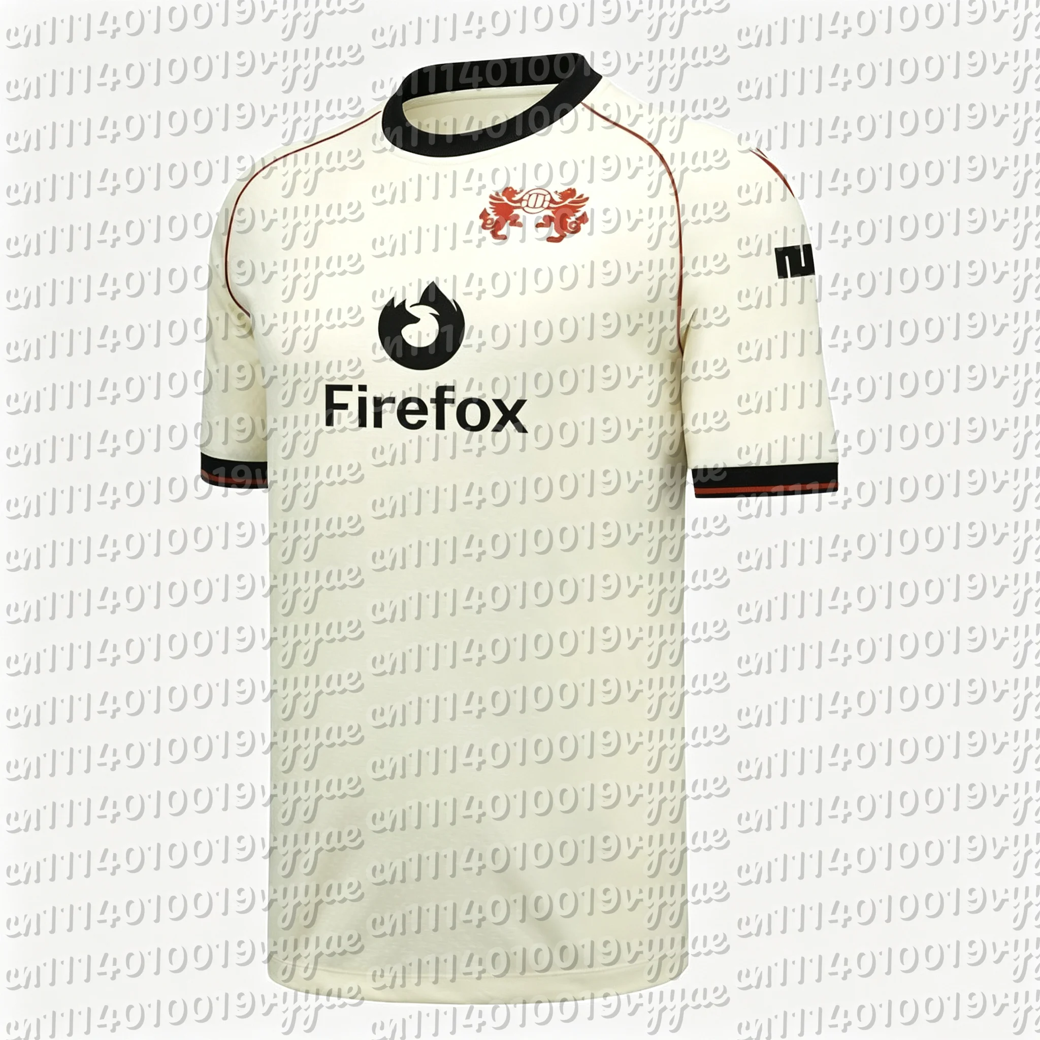 2026-27 Wrexham AFC Fußballtrikot Familien-Partnerlook Fußballshirt Herren Damen Freizeit Kurzarm T-Shirt Rotes Uniform-Oberteil – Detail 1