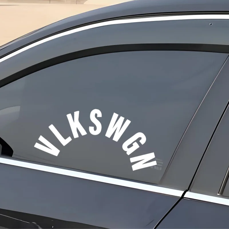 VLKSWGN Rear Wiper Window Car Stickers German Vinyl Text Style Decorative Decals Car Styling for Truck Campervan RV Caravan