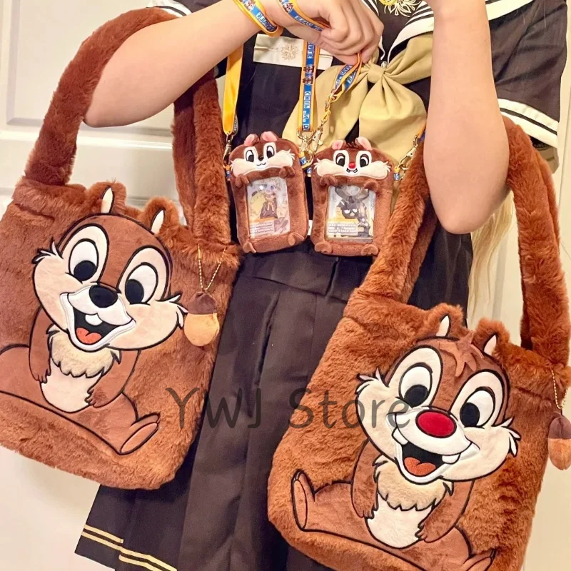 Anime Figure Peripheral Bag Disney Cartoon Series Cicci Titti Dolls Bag Kawaii Storage Single Shoulder Handbag Creative Gifts