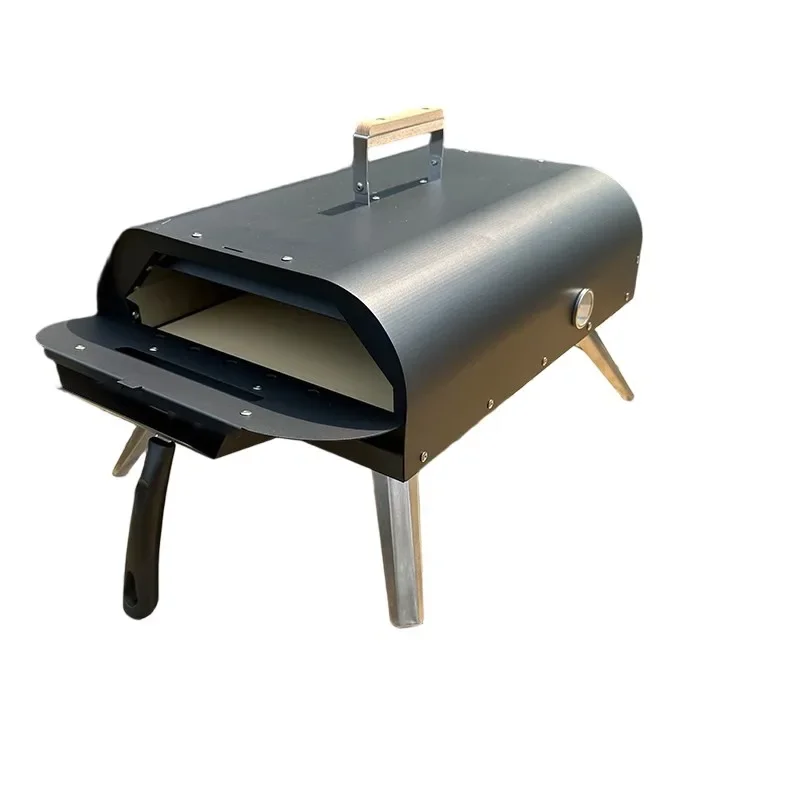 

Wood pellet pizza oven with built-in thermometer portable outdoor