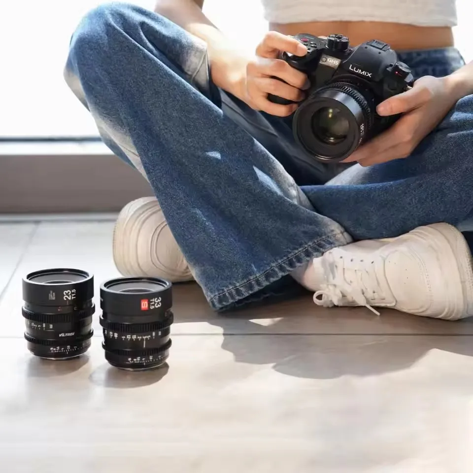 Viltrox S 23 مللي متر 33 مللي متر 56 مللي متر T1.5 عدسة سينما دليل التركيز رئيس صناعة الأفلام مدونة فيديو لسوني E M43 جبل لوميكس أوليمبوس BMPCC كاميرا #6