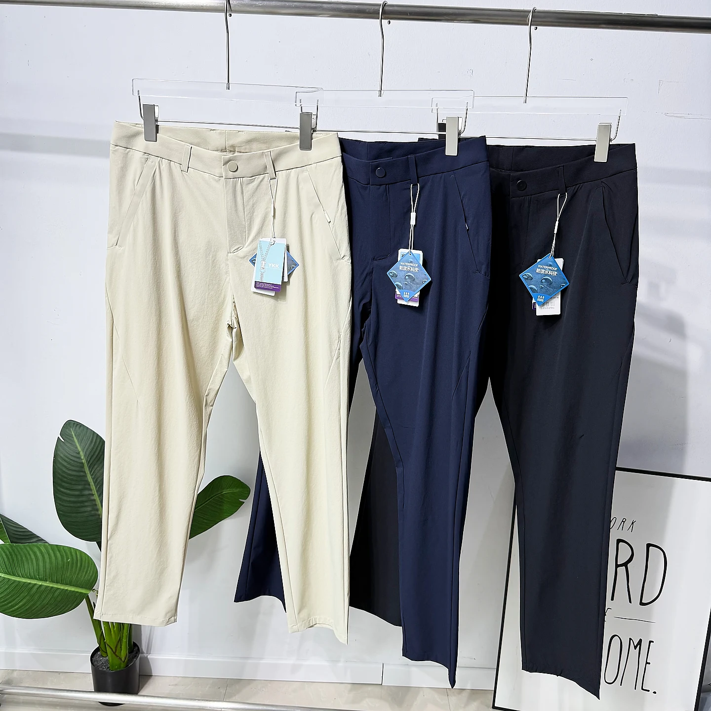 

Мужские эластичные повседневные брюки Cool Qui Dry Golf Series для активного отдыха, прямого кроя, весенние, высокоэластичные, комфортные