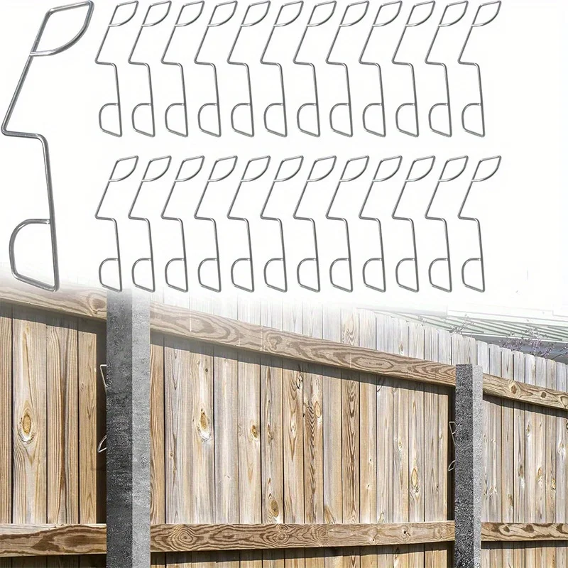 Stainless Steel Fence Panel Clamp Fastener Garden Fencing Anti Vibration Tool Durable Secure Fixing Bracket Barrier Installation