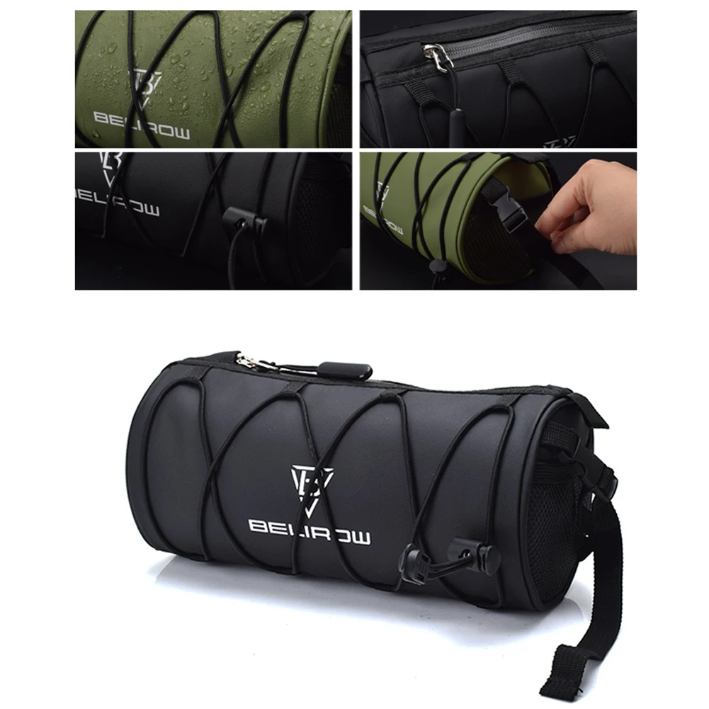 2.4/4.2L Bike Front Tube Bag Waterproof Bike Handlebar Bag Bike Storage Bag Large Capacity for Road Mountain Bike Cycling Travel