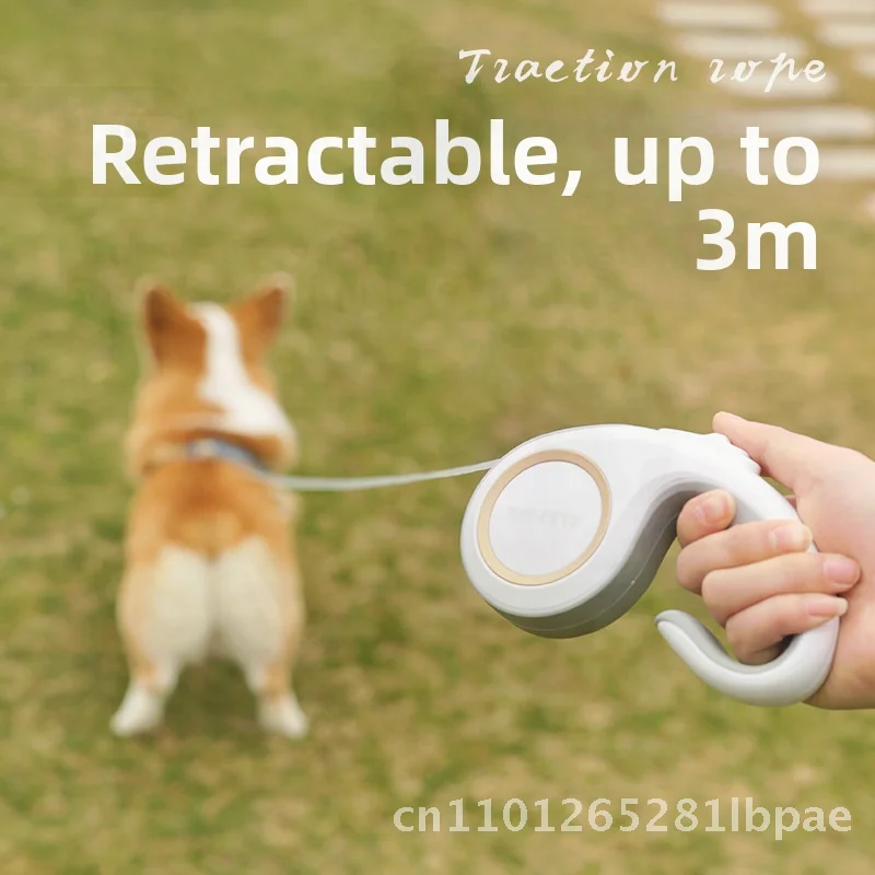 Correa retráctil automática para perros, cadena extensible para excursiones de mascotas de 3M/5M para perros y gatos, montaña nevada, blanco, Morandi, Marte, verde