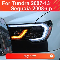 LED Headlights for Toyota Tundra 2007-2013 Sequoia 2008-2021 Headlights Plug and Play DRL Dynamic Turning Front Head Lights