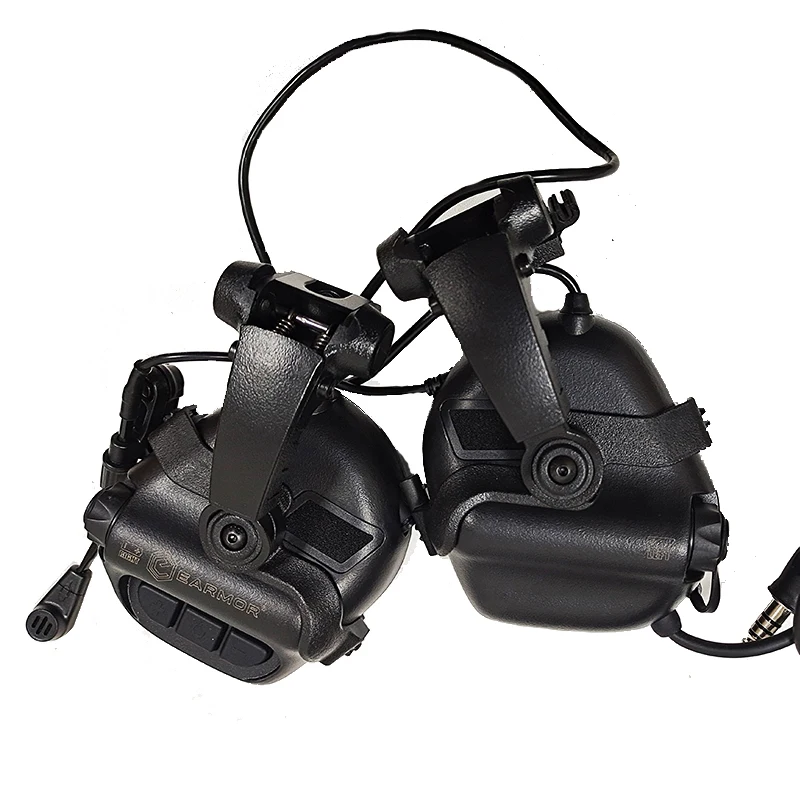 Imagem -03 - Tactical Capacete Militar Headphones Tiro Headphones Proteção Auditiva Ouvido Airsoft Earmor-m32x