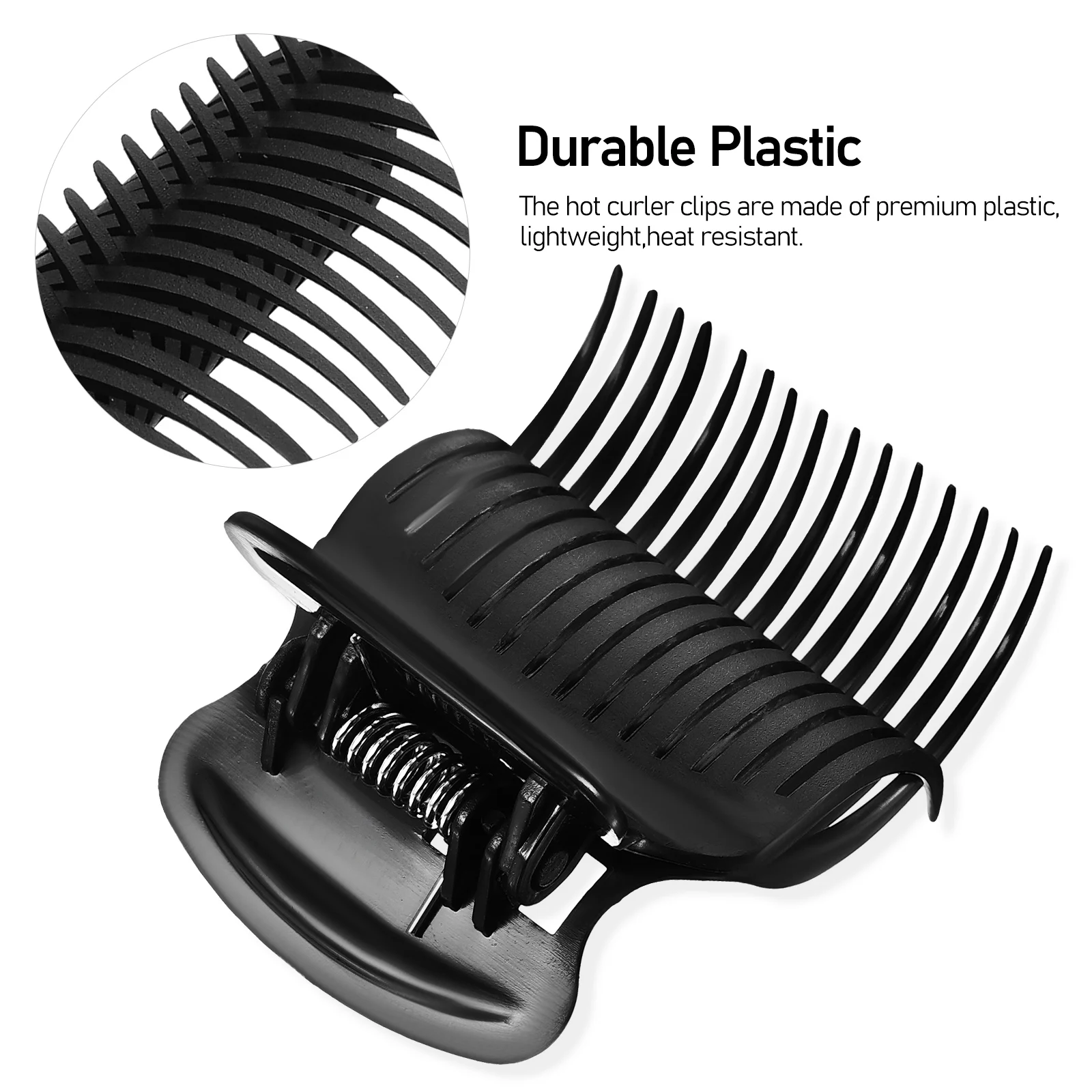

12 pcs Claw Clips for Hair Curlers Hot Roller Clamps Strong Hold Styling Tool Compatible with Most Rollers Lightweight Easy Use
