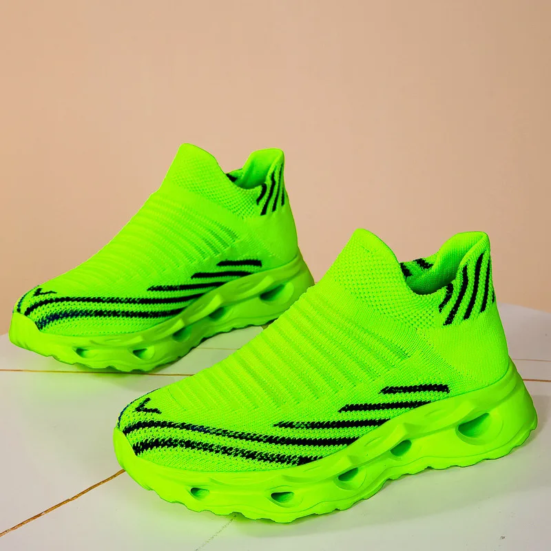 

Couples Knit Socks Sports Shoes Man Platform Green Casual Sneaker Male Large Size 47 Light Men Athletic Shoes zapatillas hombre