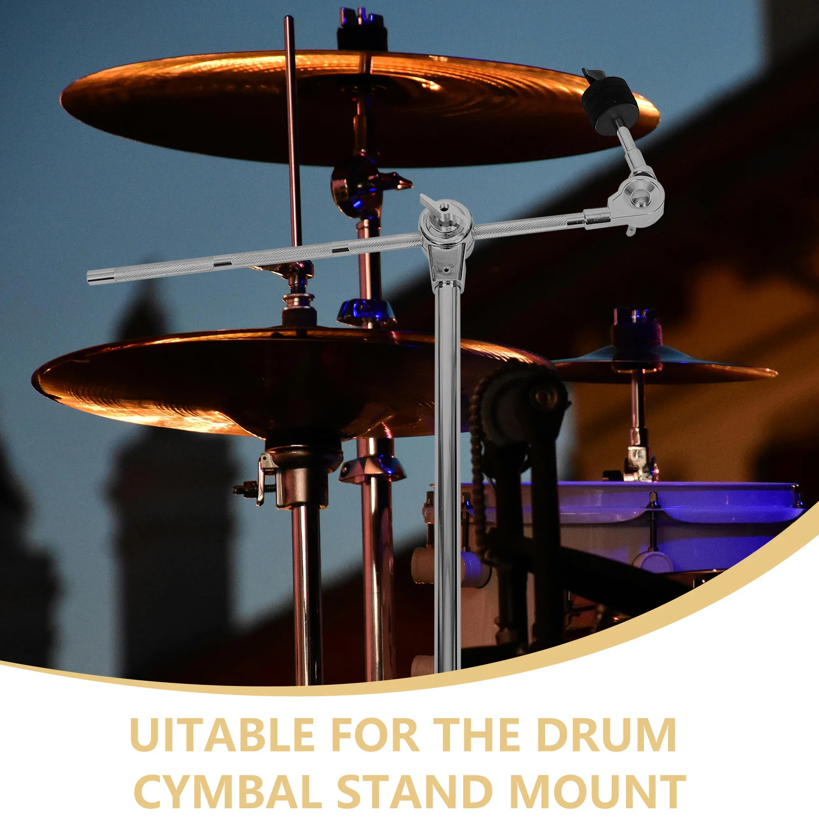 

Drum Set Adjustable Cymbal Arm Boom Metal Heavy Duty Stable Extension Holder Professional Water Cymbals Stand Mount