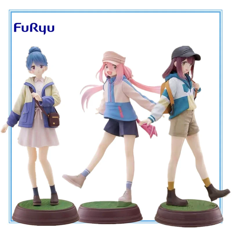 

FURYU Genuine TENITOL Laid-Back Camp Anime Figure Ayano Toki Rin Shima Action Toys Boys Girls Christmas Gift Collectible Model