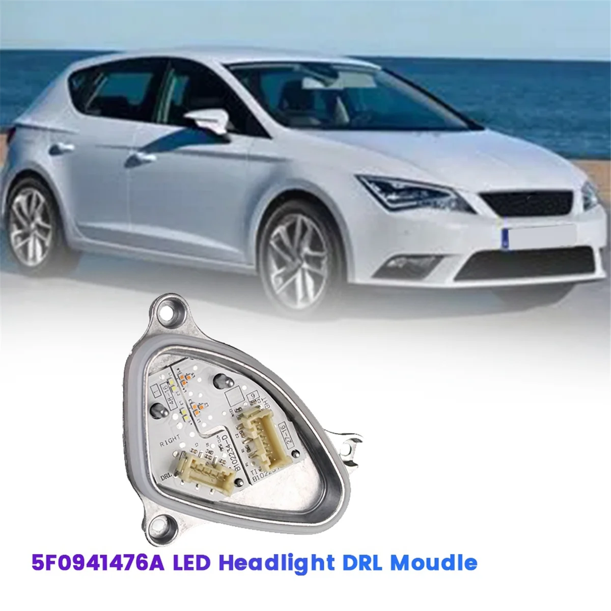 Right Front LED Headlight DRL Moudle 5F0941476A for Seat Leon Cupra 2017-2020 Daytime Running Light Source Unit