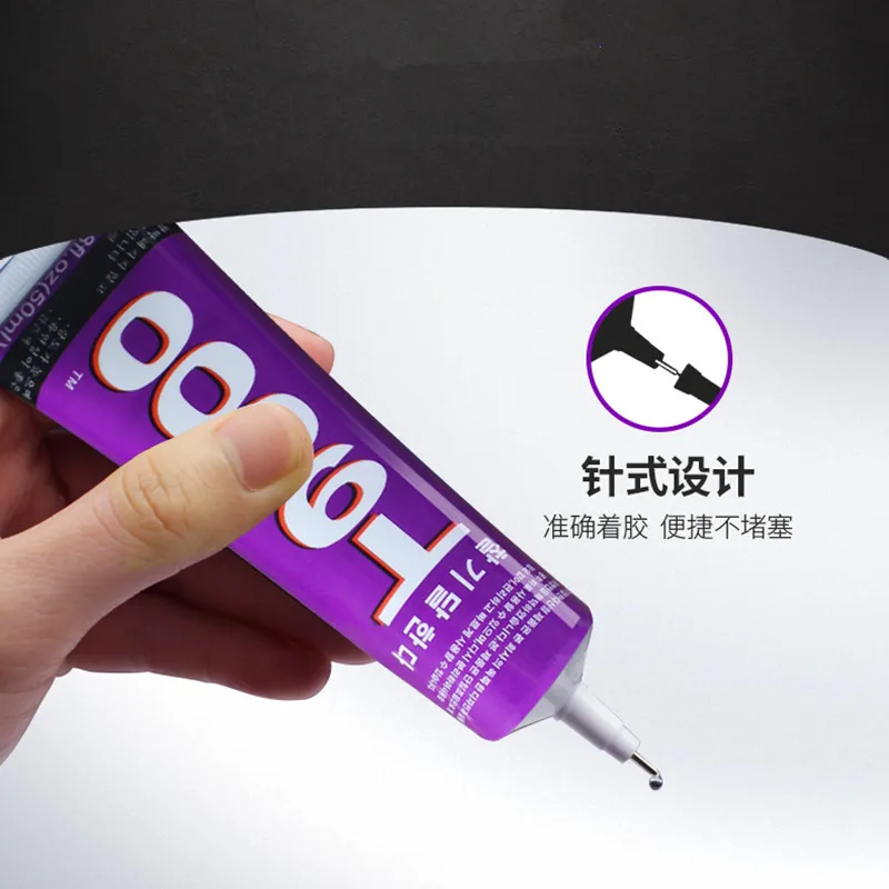 

T9000 Glue Adhesive Transparent Black Soft Flexible Sealant For Mobile Phone Screen LCD Frame Repair Jewelry Craft Tools