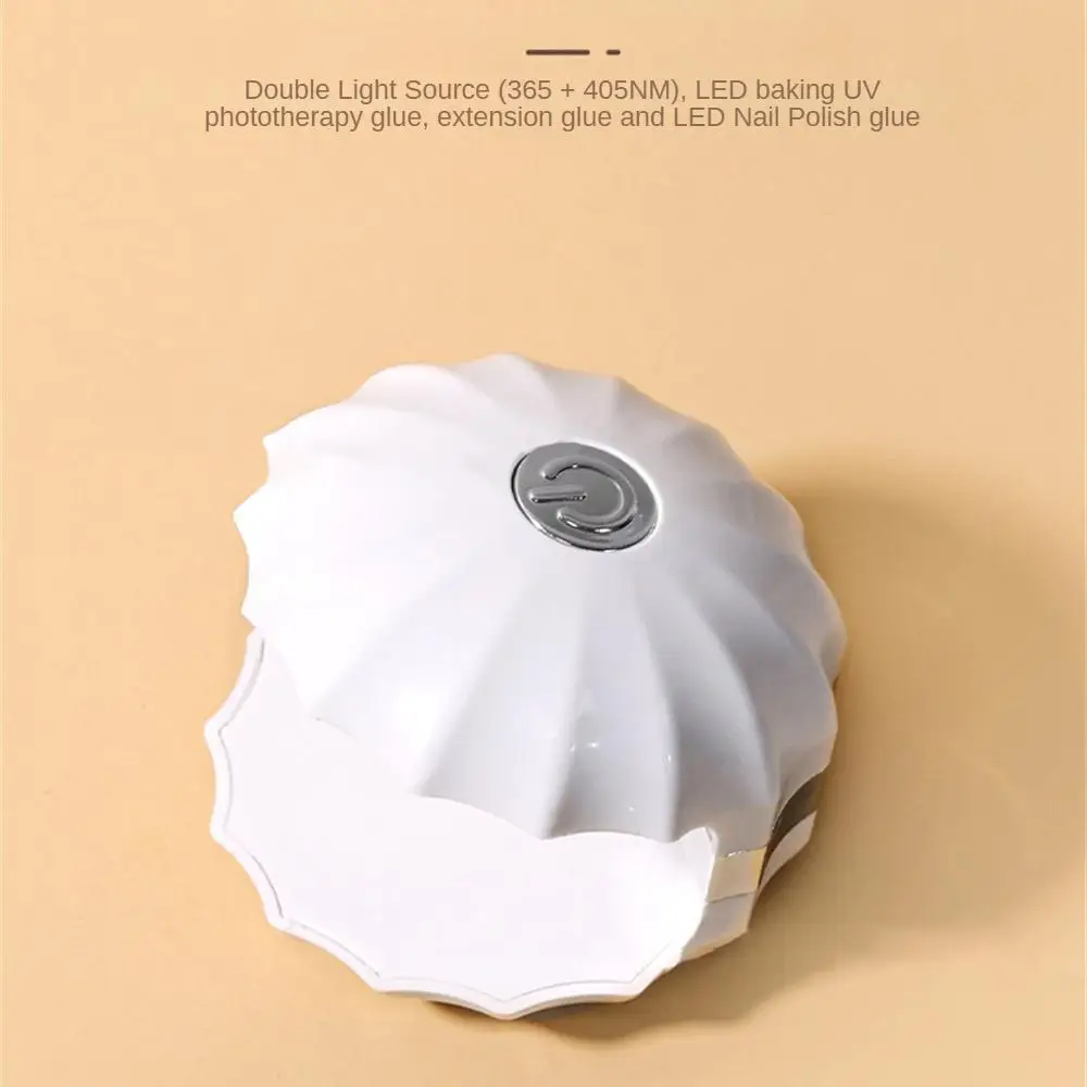 Low Heat Uv Led Light Small And Exquisite Phototherapy Lamp Portable Dual Light Source Design Nail Polish Glue Baking Lamp Mini