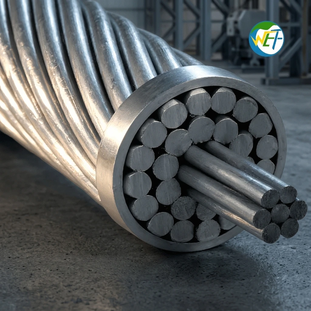 ACSR Stranded Aluminum Overhead Aerial Transmission Line Compliant ASTM American Standard for Reliable Power Distribution