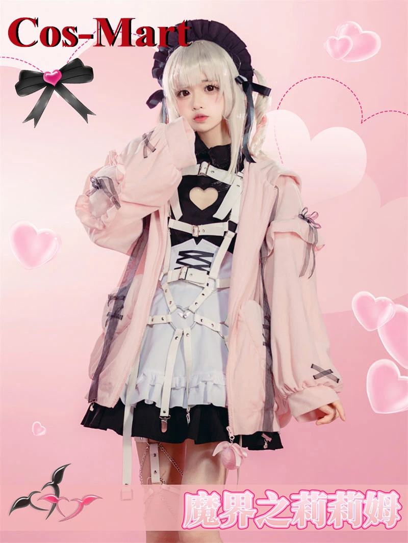 Cos-Mart Anime Vtuber Youtuber Gamers Makaino Ririmu Costume Cosplay Lovely Sweet Dress Activity Party giochi di ruolo abbigliamento