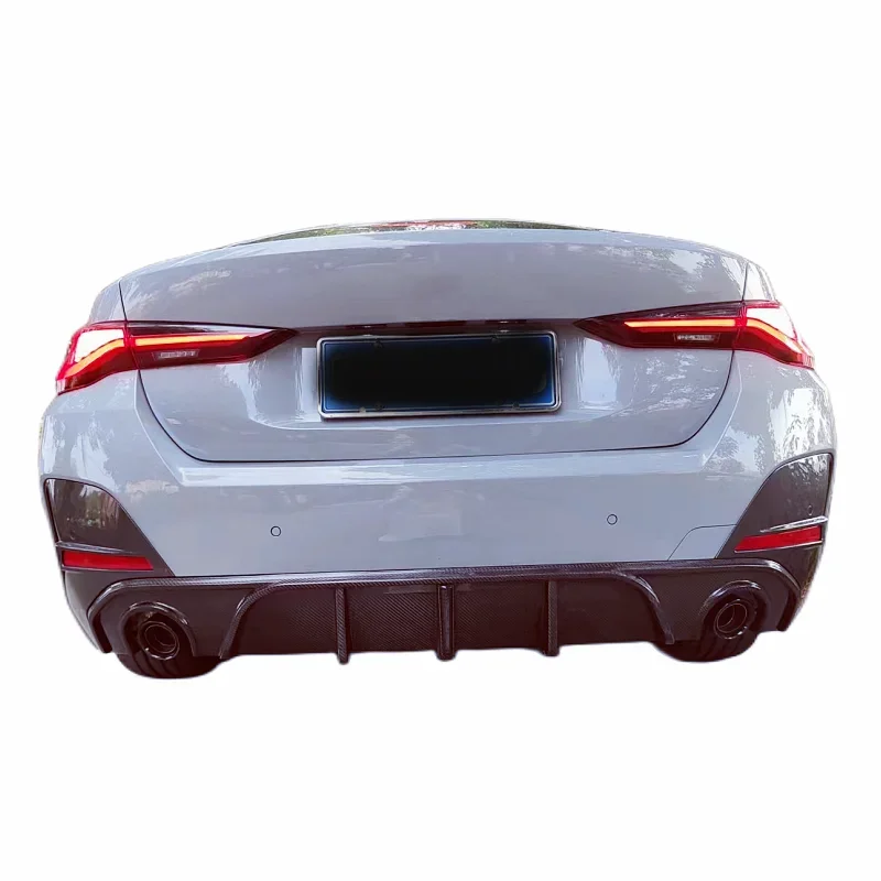 MP style carbon fiber rear diffuser is used for the front bumper edge side skirt of the B new series 425i G26 body kit