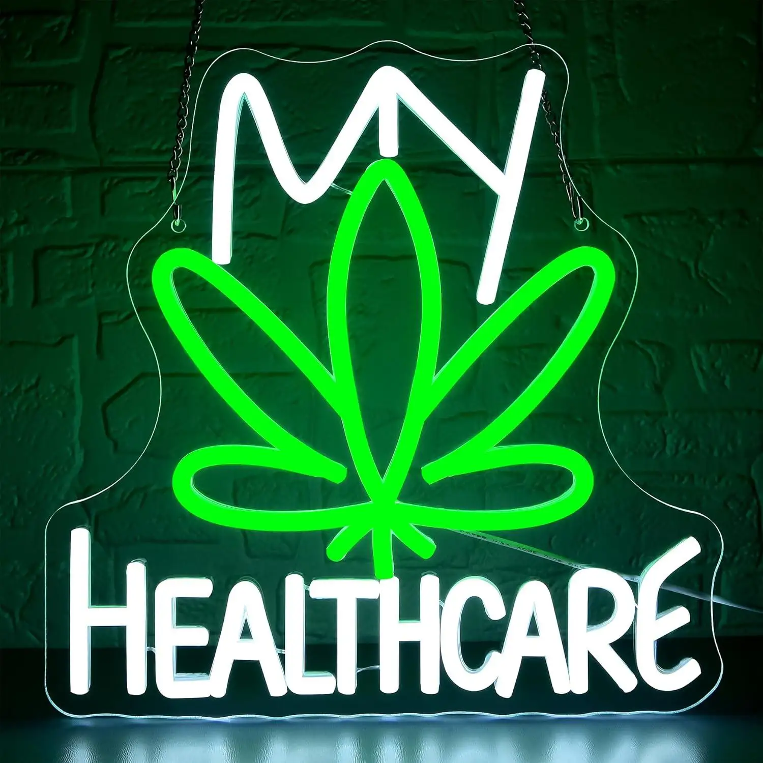 

Weed Neon Sign for Wall Decor Green Leaf LED Neon Light Signs for Man Cave Bar Club Weed Decor Hotel Party Business Signs Gifts