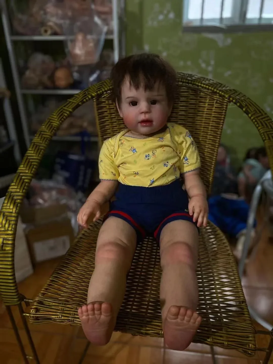 

DLS Customized Limited Supply28inch Reborn Baby Peggy Boy Version Already Finished Doll Real Photos Christmas Gift