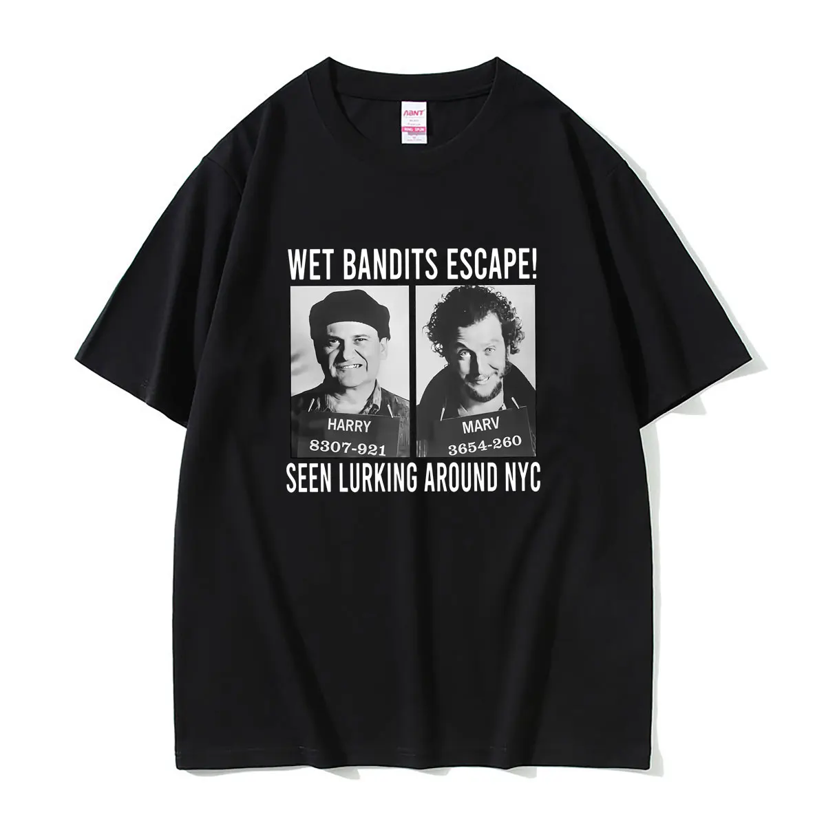 

Movie Home Alone Wet Bandits Escape Seen Lurking Around T-shirt Men Women Clothing Casual T Shirts Male High Quality Cotton Tees