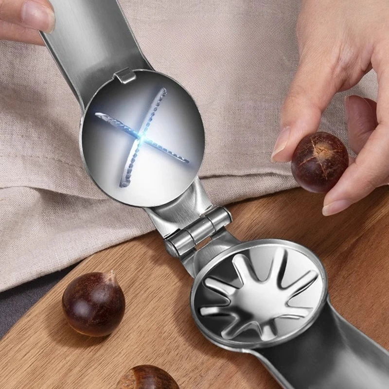 Stainless Steel Nut Sheller, Walnut Pliers, Kitchen Tools, Household Multifunctional Sheller Tool, Suitable for A Variety of Nut