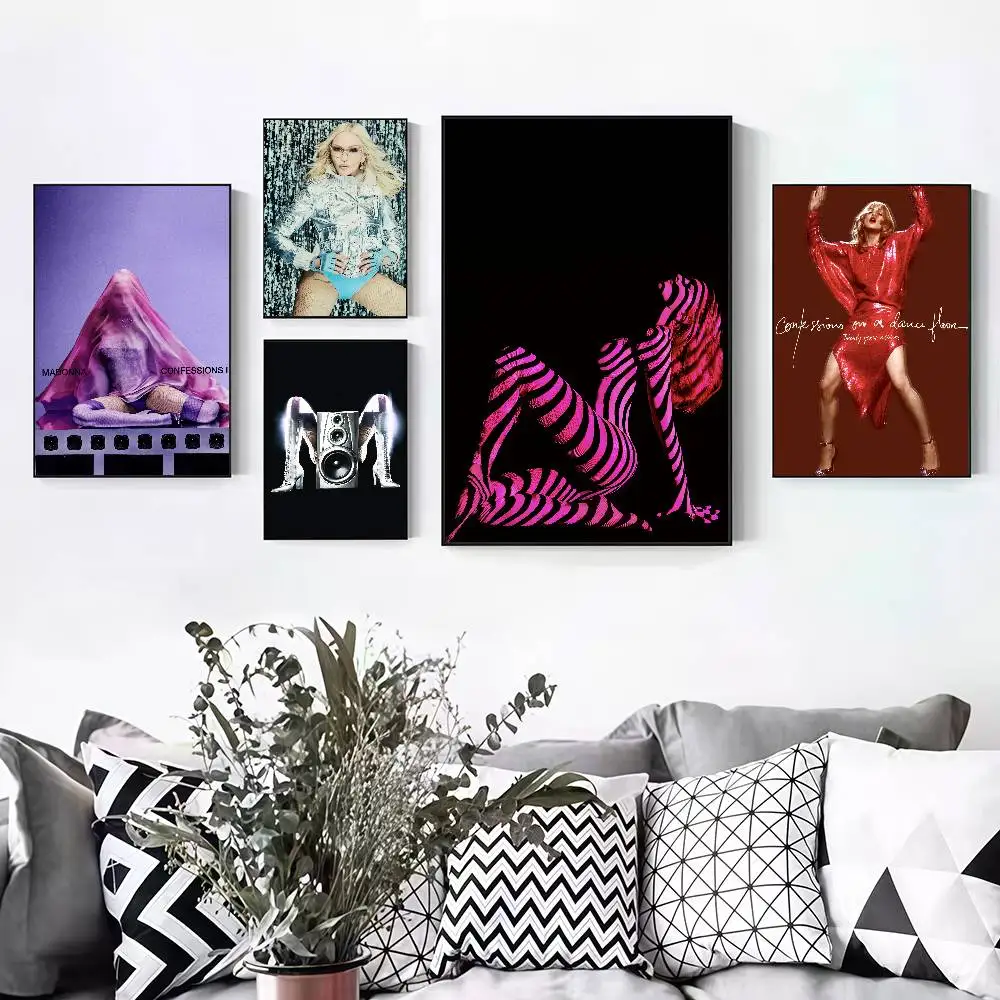 M-Madonna CONFESSIONS II Peelable Self-adhesive Poster Stickers Are Suitable For Frameless Wall Decoration In Cafes, Bars, And R