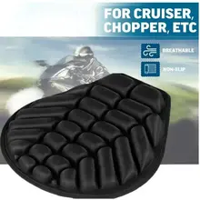 Cojín de asiento 3D para motocicleta, espuma negra, suave, cómodo, transpirable, fundas de asiento de EVA, alfombrillas, accesorios para motocicletas y bicicletas eléctricas