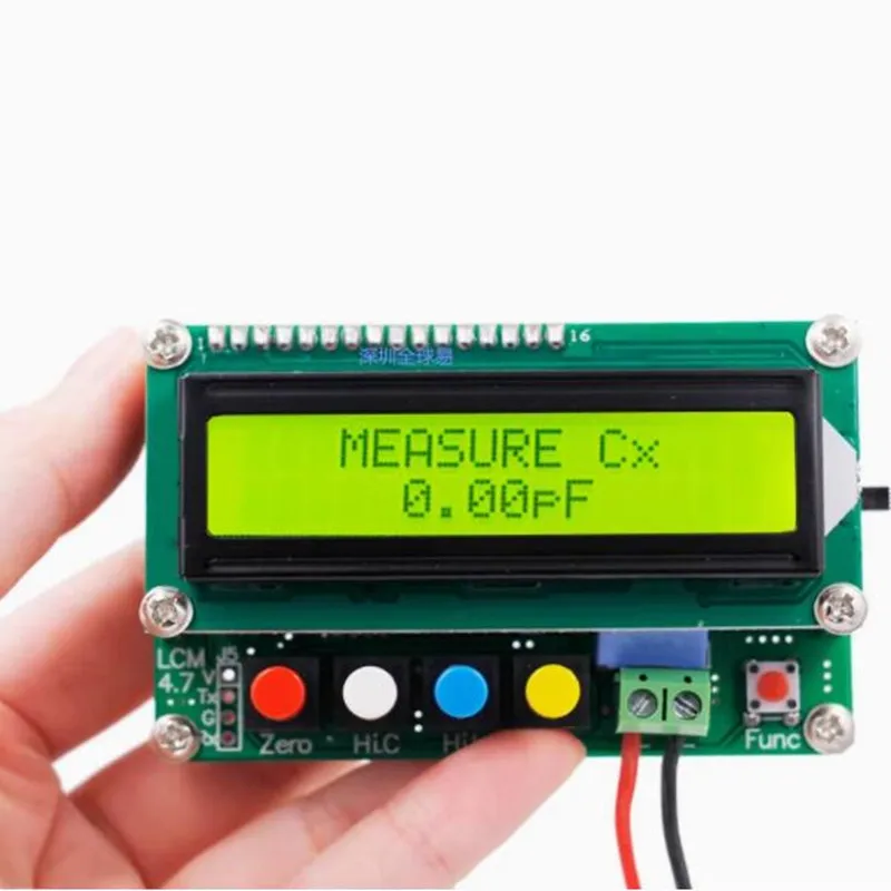 LC-100A LC100A Capacitance Inductance Tester LC Meter 1pF-100mF 1uH-100H Inductor Test Clip Online Potentiometer Calibration